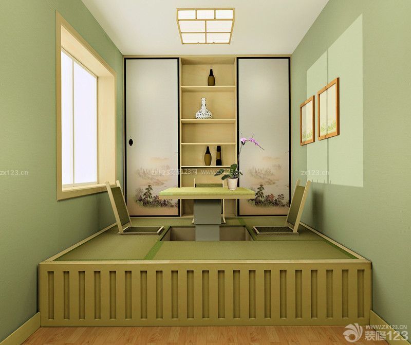 最新日式风格两室两厅卧室装修榻榻米效果图片