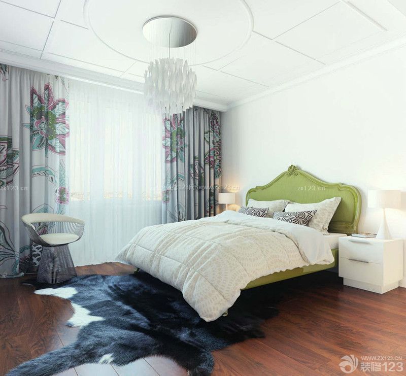 交换空间现代卧室装修实景图