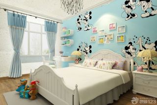 绚丽儿童卧室创意组合柜设计效果图片