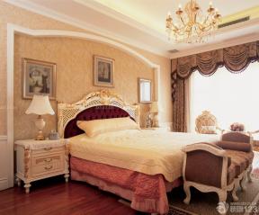 古典家居装修效果图 主卧室 床头背景墙