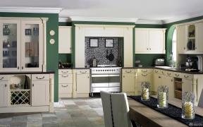 厨房组合柜 英式混搭风格装修图片 房子装修样板房