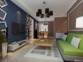 现代风格颜色搭配正方形客厅多人沙发设计图