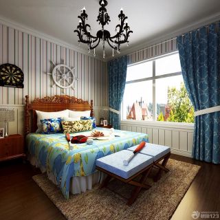 美式混搭儿童卧室装修效果图大全2014图片