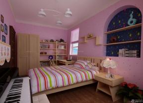 卧室组合柜 女孩卧室装修效果图 儿童房装修案例
