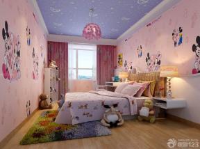 温馨可爱女儿童房长方形卧室装修图欣赏