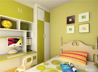 现代小平米女孩卧室组合柜效果图欣赏