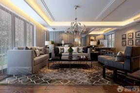 欧式室内装潢大客厅组合沙发装修效果图