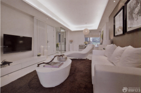 现代设计风格 时尚客厅 白色沙发