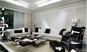 现代设计风格时尚客厅组合沙发装修图片