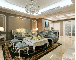 欧式家装设计时尚客厅组合沙发装修设计图片