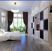 现代设计风格大卧室双人床装修效果图