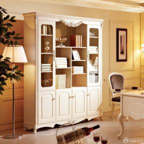 欧式书柜效果图 书柜样式 100平米房屋