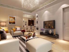 现代设计风格时尚客厅室内电视背景墙装修图欣赏