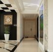 沉稳现代家装走廊玄关米白色瓷砖装饰图片