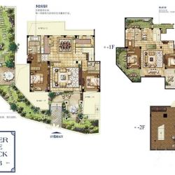 建发·璟墅5层3叠下叠B户型4室4厅4卫1厨