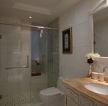 交换空间50平小户型卫生间浴室玻璃隔断装修实景图