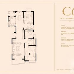 文通雅苑户型图C6户型 3室2厅2 面积:130.82m2