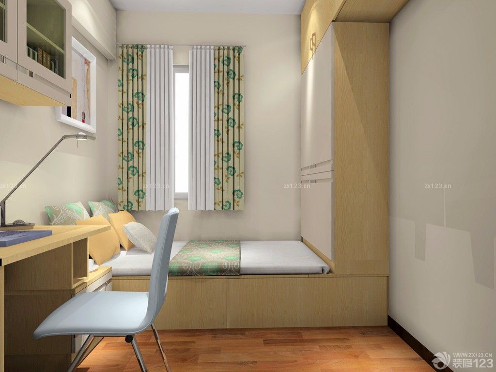 12平方简欧风格卧室家具装修效果图