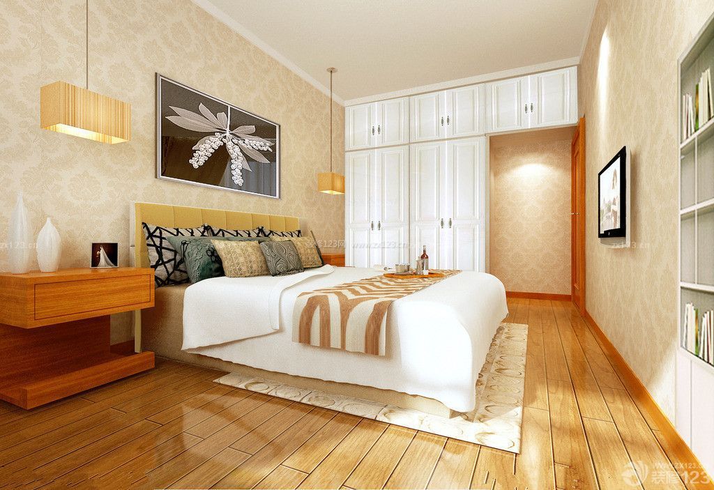 韩式小户型卧室装修设计效果图