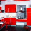 2014最新现代风格大红色橱柜设计图片