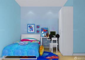蓝色调7平米小房间儿童卧室装饰图片