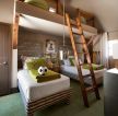 美式现代风格儿童小房间卧室装修效果图设计