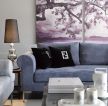简约家装设计家庭休闲区沙发背景墙装修图片