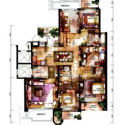 中海篁外山庄户型图180平米户型 面积:180.00m2