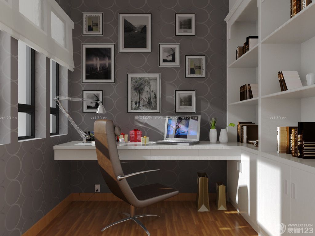 轻奢岩板实木双人书桌书柜组合家用台式电脑桌现代转角卧室办公桌-淘宝网