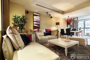 现代设计风格时尚客厅组合沙发装修效果图