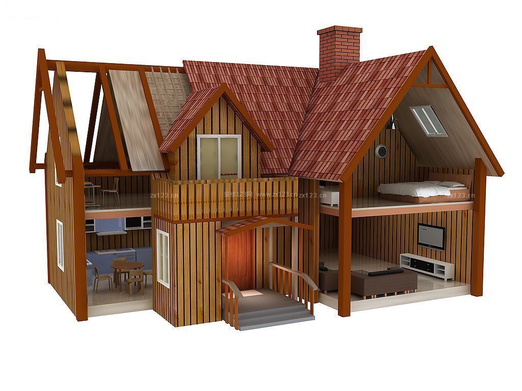 现代风格度假木屋设计效果图