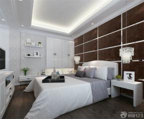 欧式家装设计效果图 双人床 背景墙设计