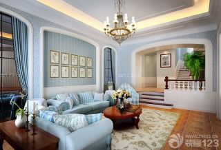现代设计风格时尚客厅沙发背景墙装修图片欣赏