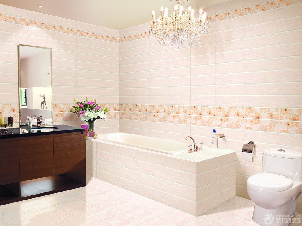 现代时尚小洋房卫生间浴室装修图片