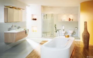 最新室内浴室装修玻璃隔断设计实景图