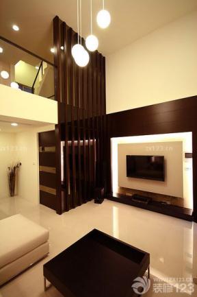 现代设计风格 跃层客厅装修效果图 