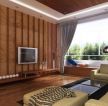 东南亚风格客厅木地板飘窗设计效果图
