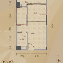 佳润云凯雅寓户型图14户型 1室 面积:41.00m2