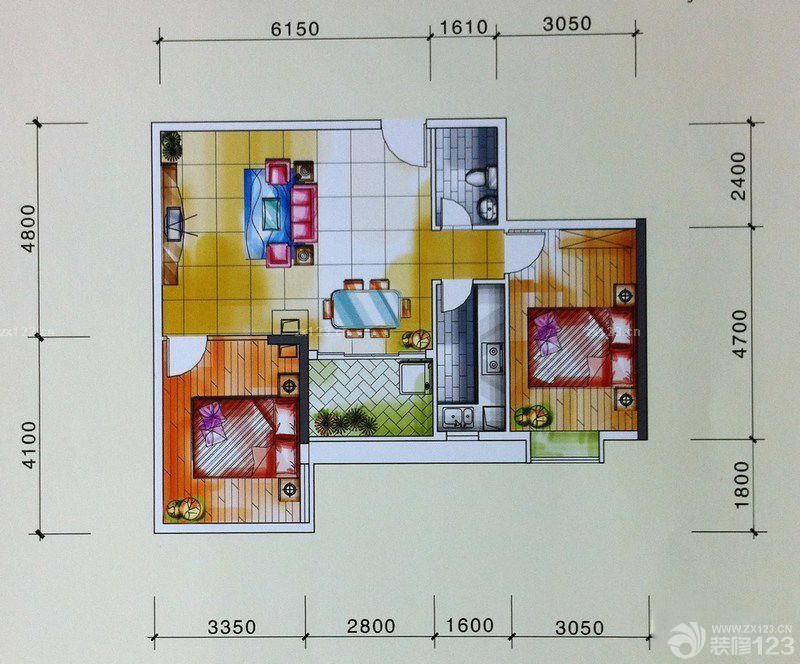 银山尚橙户型图12-28层03单位  面积:87.00m2