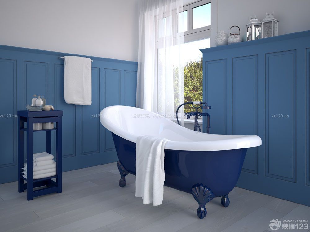 法式风情家庭浴室装修效果图