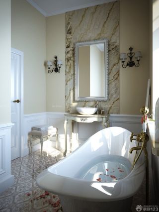 欧式风格浴室装修效果图大全2014图片