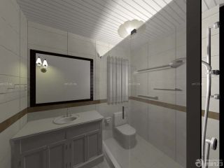 沉稳室内小户型浴室装修效果图