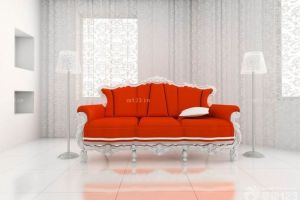 五彩欧式客厅沙发带来的无限放大的视觉感受