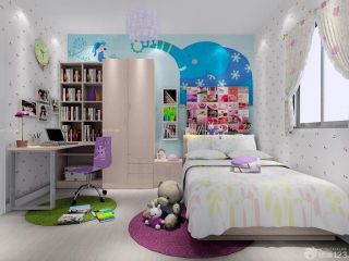 10平米卧室现代风格女孩房间装修效果图片