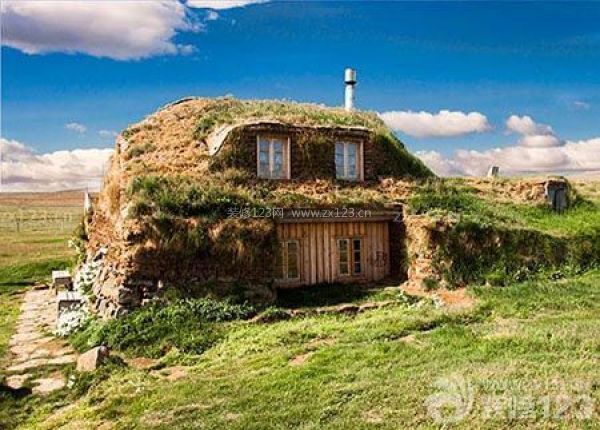 冰岛传统的小屋