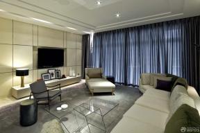 现代中式风格 客厅装修设计 多人沙发 