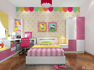 现代儿童精美女孩房间装修效果图欣赏