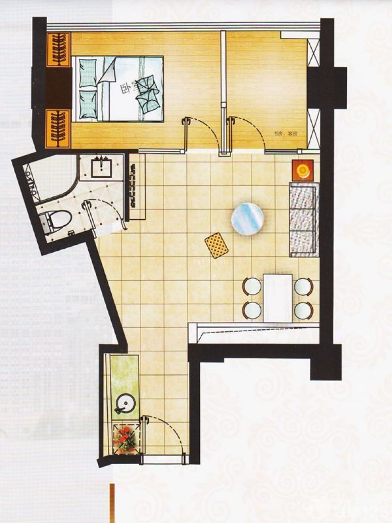 东山·铭泰公馆户型图16单元 2 面积:20.00m2