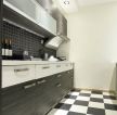 时尚家居厨房黑白瓷砖颜色搭配