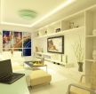 现代小户型公寓客厅电视组合柜设计效果图